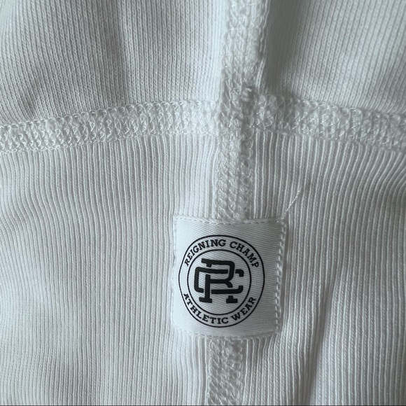 Reigning Champ White Relax Terry Lightweight Hoodie - Picture 9 of 9